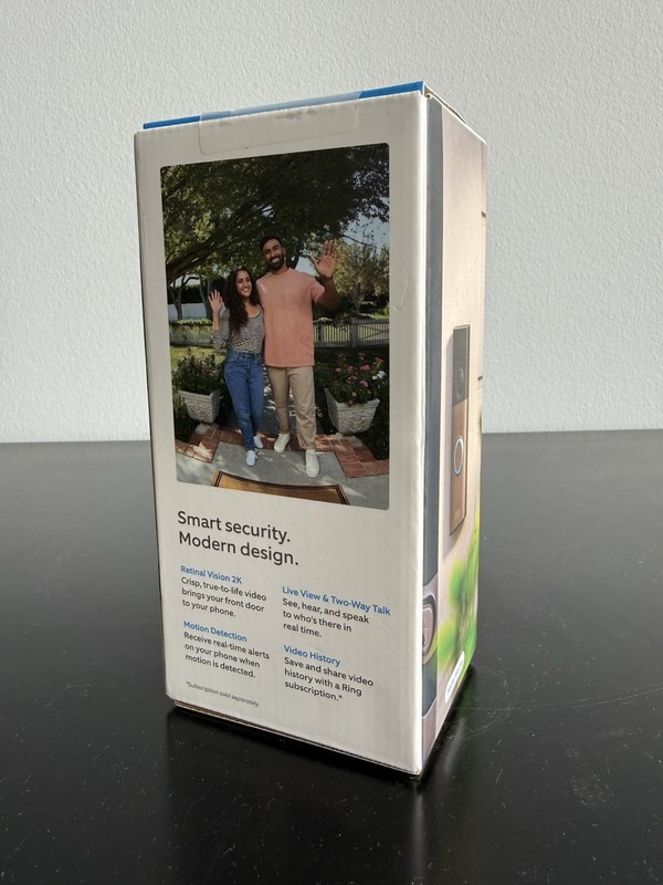 Ring Battery Doorbell Motion Detecting Camera 2nd Gen Matte Mocha BRAND NEW gallery