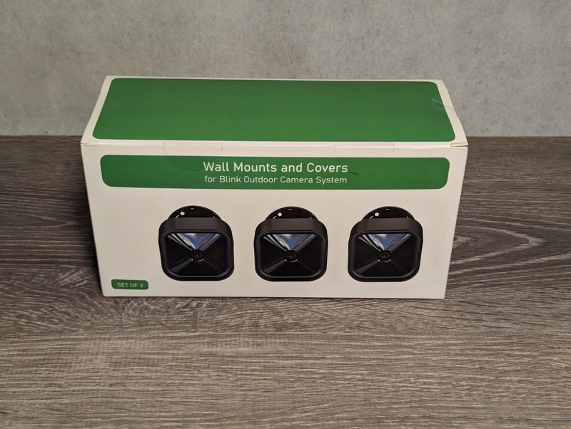 NEW Wall Mounts and Covers 3Pk Black one Outlet mount for Blink Security Cameras