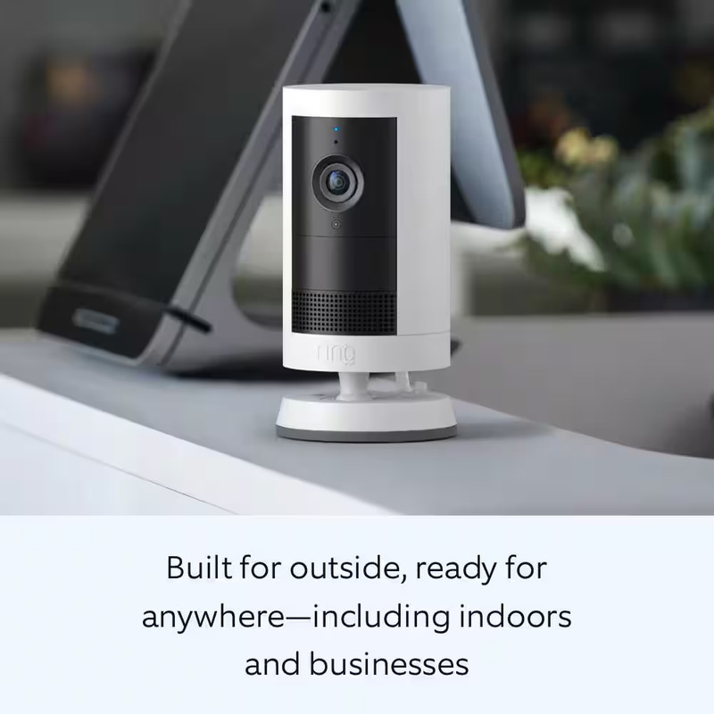 Outdoor Cam Plus, Plug-In Security Camera with 2K Video, Low-Light Sight, and Mo gallery