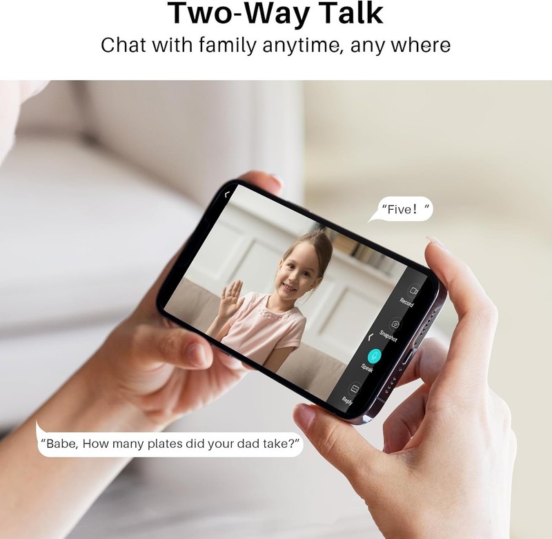 WUUK 4MP Indoor Security Camera,Pan Tilt Cam for Baby Monitor,Wi-Fi HomeSecurity gallery