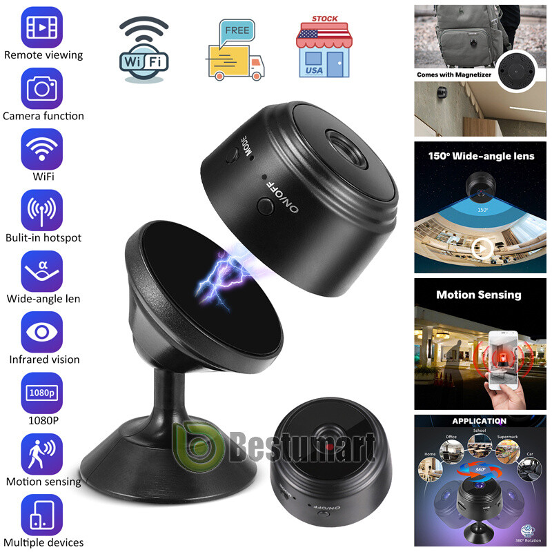 Tiny Smart Wireless Camera Wifi IP Home Security DVR Night Vision Surveillance gallery