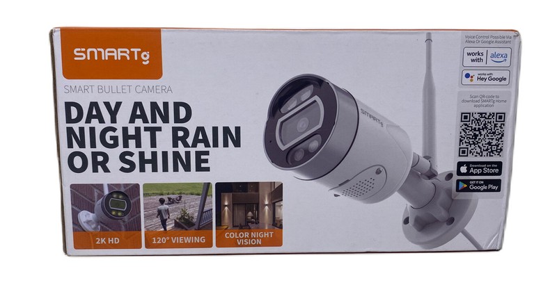 SMARTG Outdoor Bullet Camera,1080P HD, 100ft Night Vision, 2-Way Talk Wi-fi
