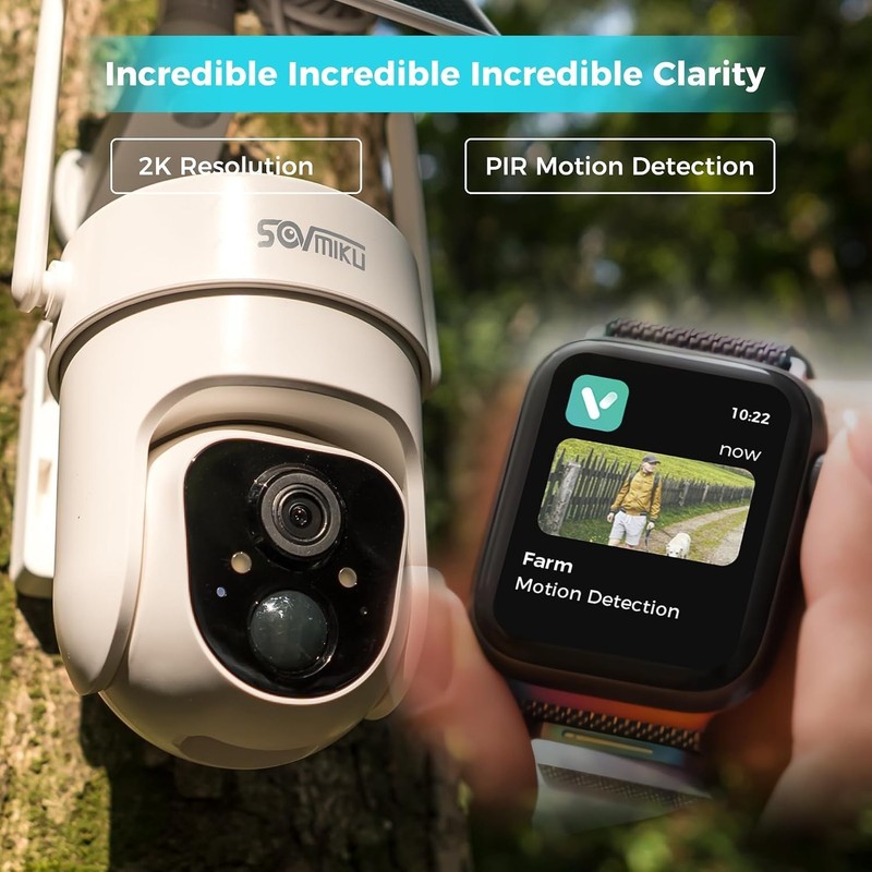 Wireless 4G LTE Outdoor Security Camera with Color Night Vision & Two-Way Audio gallery
