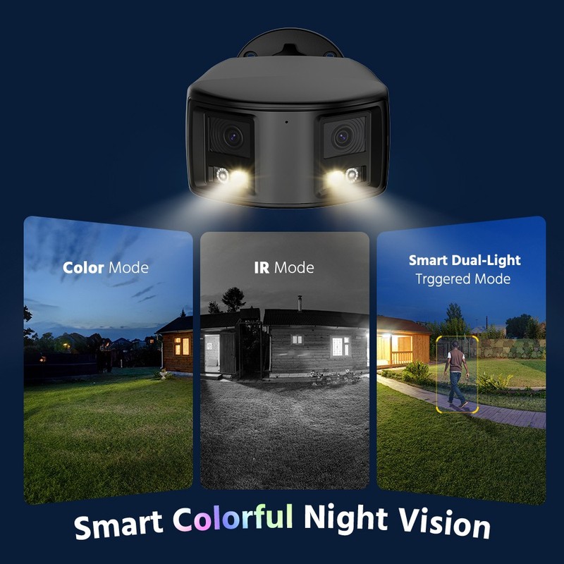 ANNKE FCD800 4K Dual Lens PoE Security IP Camera 8MP Color Night Two-Way Audio gallery