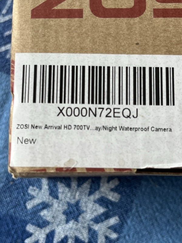 Zosi ZG1126E Black Day/Night Security Camera - Missing Instructions - Open Box gallery