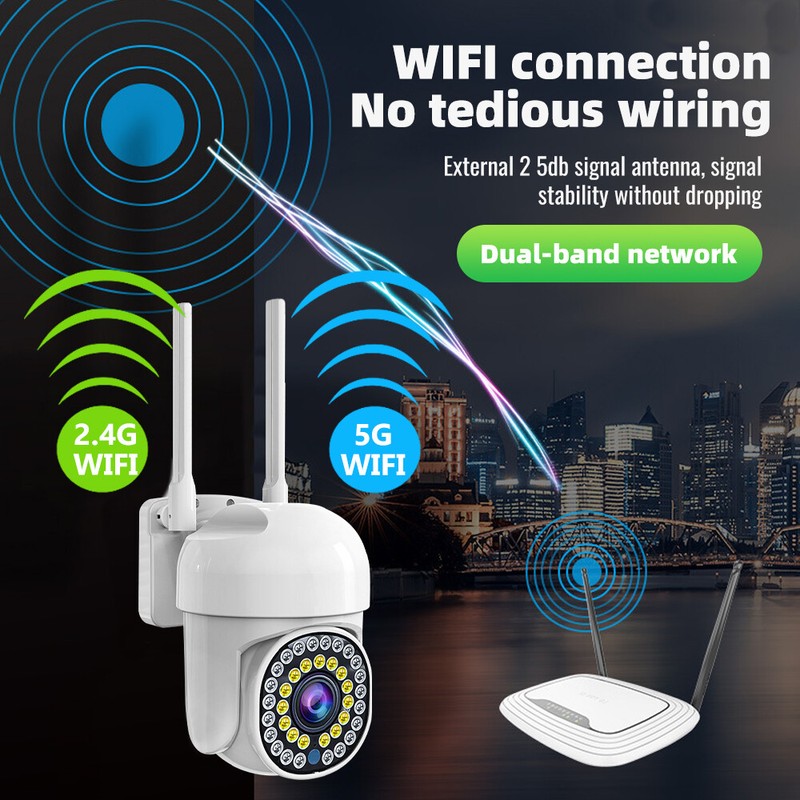 4x Wireless Security Camera System Smart Outdoor 5G Wifi Night Vision Cam 1080P gallery