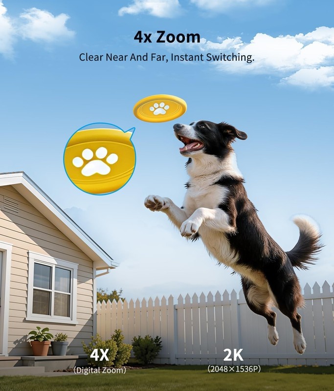 Multi-Functional Solar Powered 2K Security Camera | 360° View & Night Vision gallery