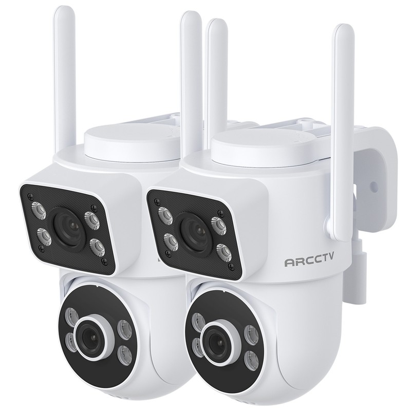 ARCCTV 4MP Security Camera System Outdoor Wireless Dual Lens WiFi Pan/Tilt Home
