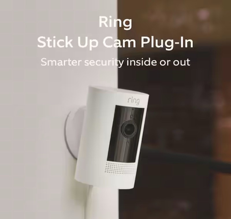 Ring Stick Up Cam Plug-In - Indoor/Outdoor Smart Security Camera White Brand New gallery