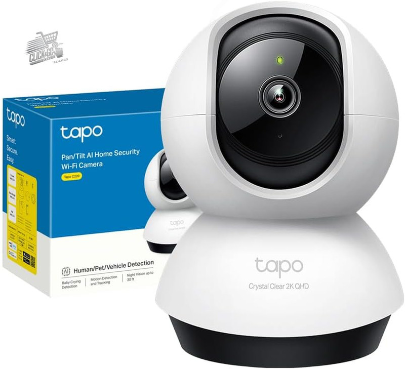 Alexa 2K 4MP Indoor Wi-Fi Camera 360 Pan Tilt Night Vision