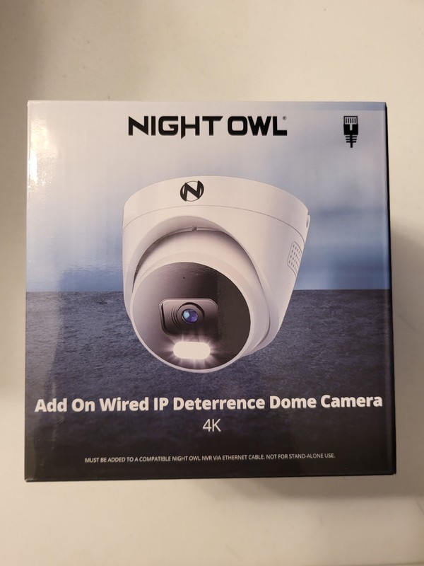 Night Owl CAM-FTN8-DM Add on Wired PoE IP 4K Deterrence Dome Camera 2-Way Audio gallery