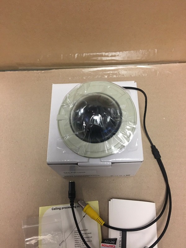 KT&C KPC-D571NHB Mini Vandal Dome Camera 550TVL 3.6mm Lens DC 12V gallery