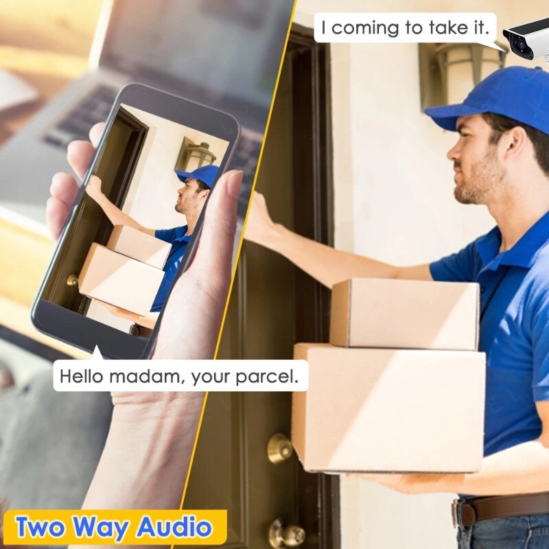 1080P WiFi Surveillance Solar Panel Battery Security Camera Outdoor MotionCCTV gallery