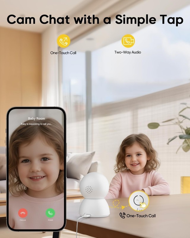 Advanced Indoor Security Cameras - HD Night Vision, App Control & Privacy Mode gallery