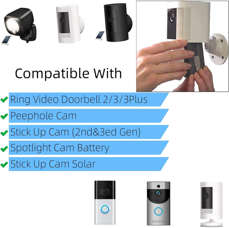 2-Pack 6040Mah Replacement Battery with Charger Station for Ring-Doorbell Camera gallery