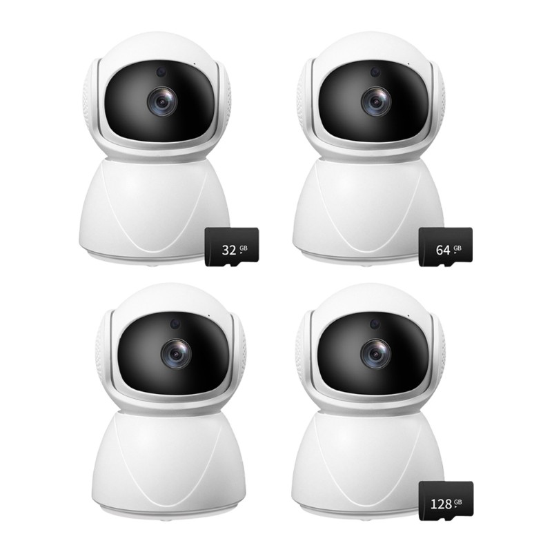 Wireless Indoor Camera Panoramic Viewing Night Sight Feature Remote Control Via gallery