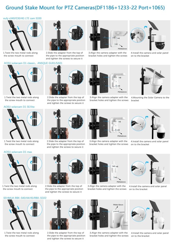 Ground Stake Mount for AOSU (D1 SE/Lite/Max)/ANSQUE(GU01/SA01) /SEHMUA 2K/Cin... gallery