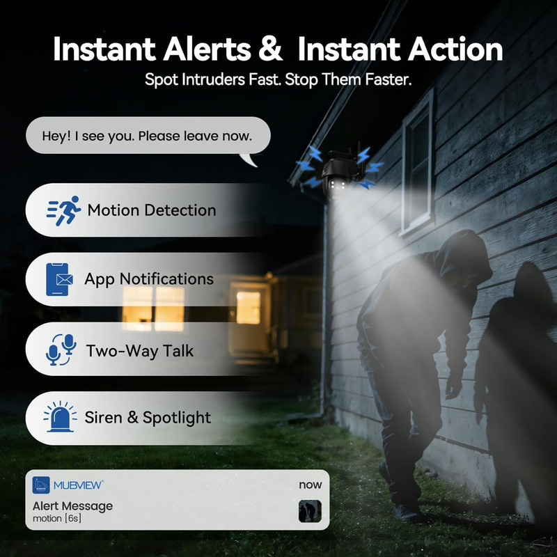 24/7 Continuous Recording Wireless Outdoor Security Camera, 2.4G Wifi, 2K Solar gallery