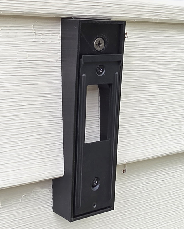 Ring Wired Doorbell Plus 2nd Gen Retinal 2K 4" Vinyl Siding Mounting Bracket gallery