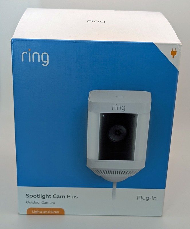 Ring Spotlight Cam Plus, Plug-In – White (New)