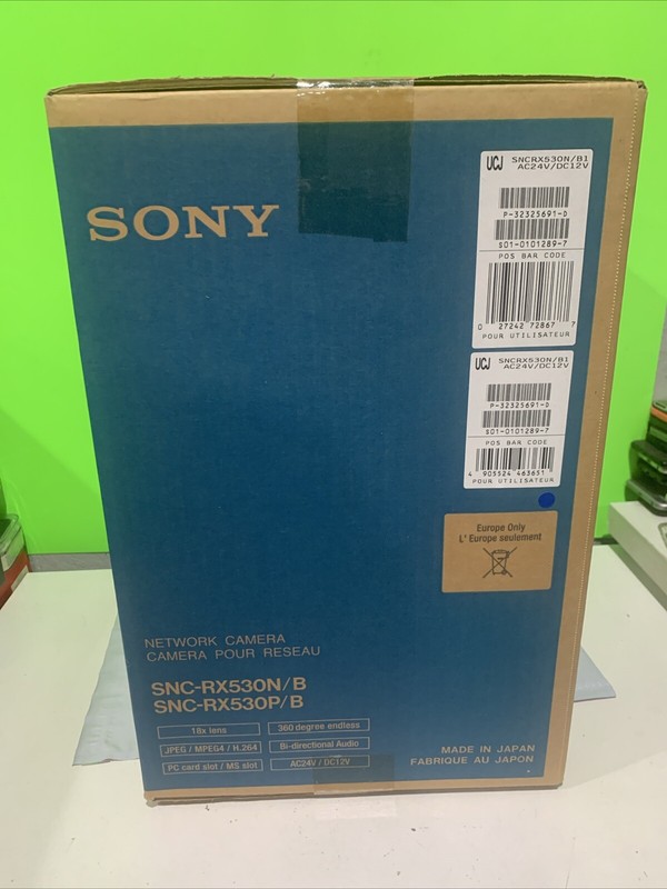 Sony SNC-RX530N/B PTZ Network Camera (Black) 18X Zoom 360 Deg N/W Ptz Cam New gallery