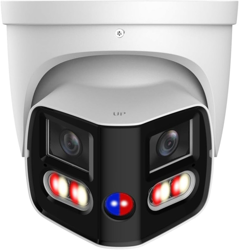 2X4Mp IP POE Camera 1/2.7" CMOS 4K Smart Dual Light 180° Duo Splicing Image,2 Wa gallery