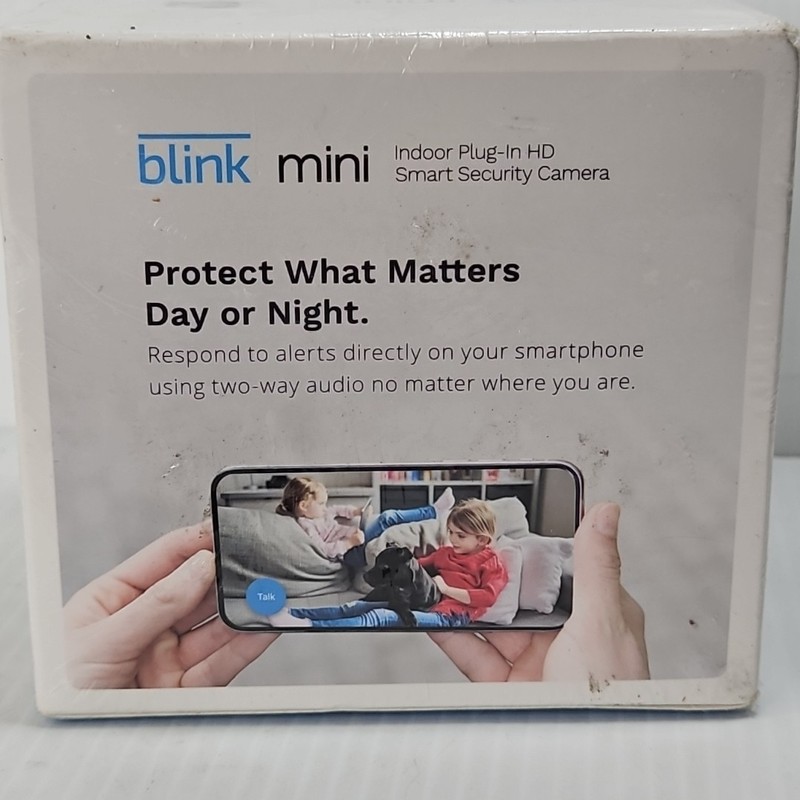 Blink Mini Compact Indoor Plug-in Smart Security Camera 1080 HD Motion Detection gallery