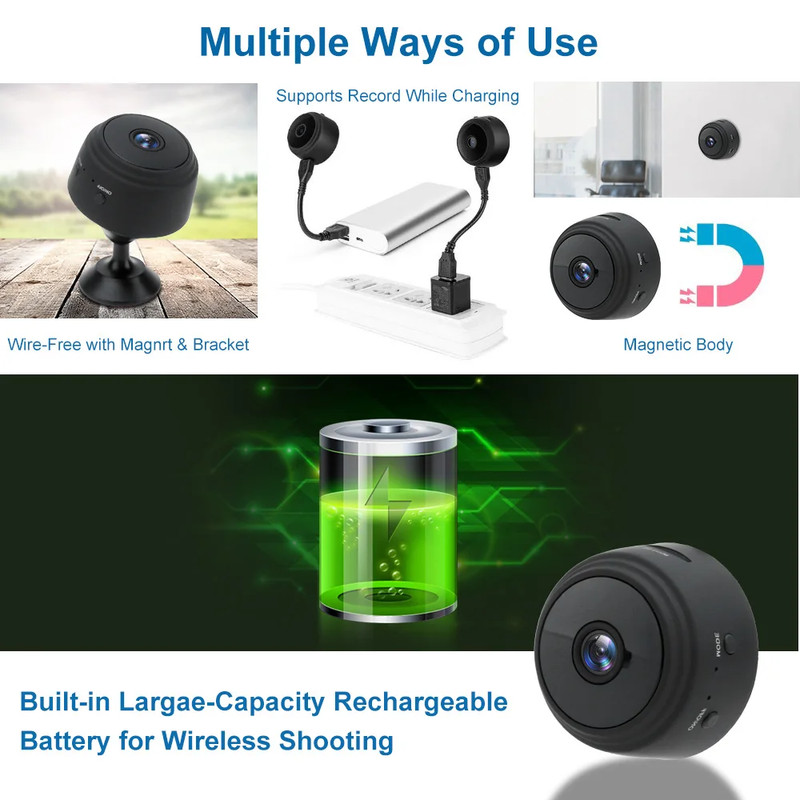 1080P Smart Video Camera Multifunctional Outdoor Wifi Monitor Cam Motion Detecti gallery