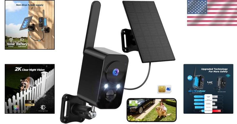 4G SIM Wireless Camera | PIR Motion Sensor, Night Vision gallery