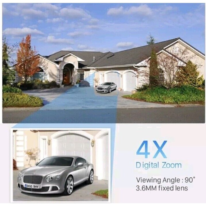 3MP Smart Camera WiFi Floodlight Security Camera Outdoor Video Surveillance gallery