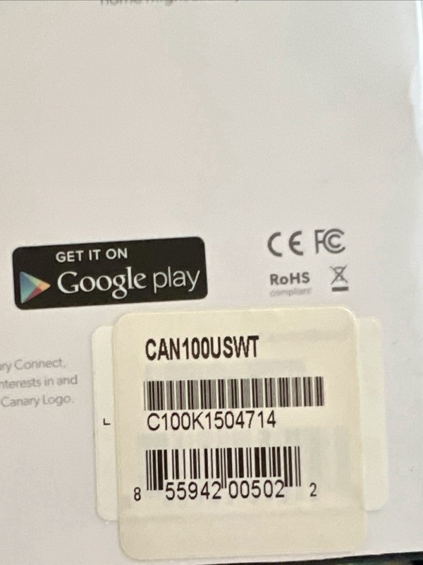 Set Of 2 Canary View Camera CAN100USWT White Wireless 1080pHD Indoor *No Adapter gallery