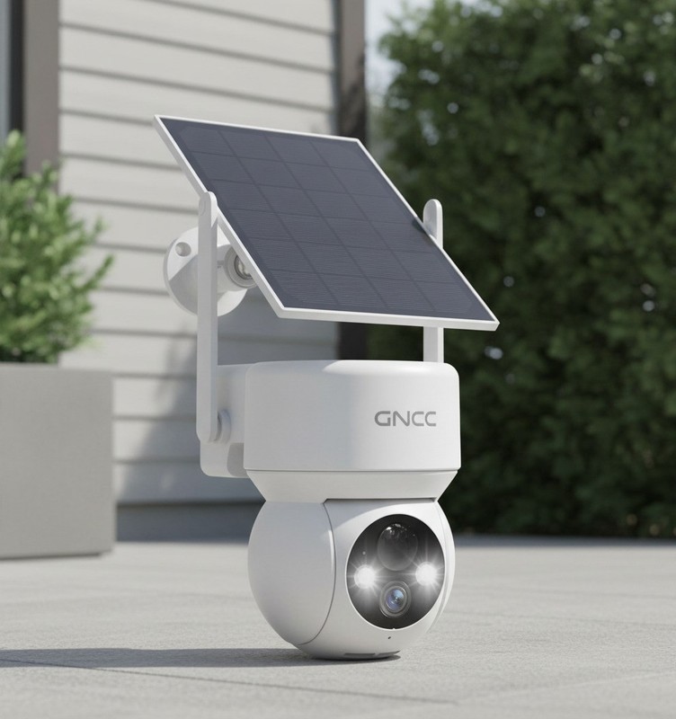 Solar Security Camera, Wireless Outdoor, 2.4G WiFi, 360° View, 1080P, IP65