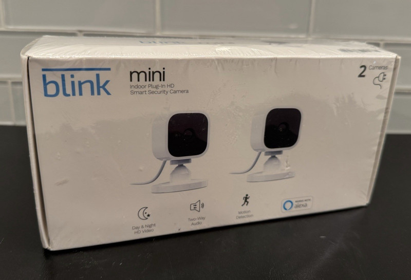 Blink Mini Indoor Plug-In HD Smart Security System 2-Pack Brand New Sealed gallery