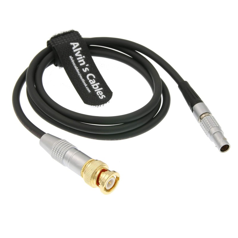 BNC to 5 Pin Male ARRI Mini TIME Code Cable for Sound Devices ZAXCOM