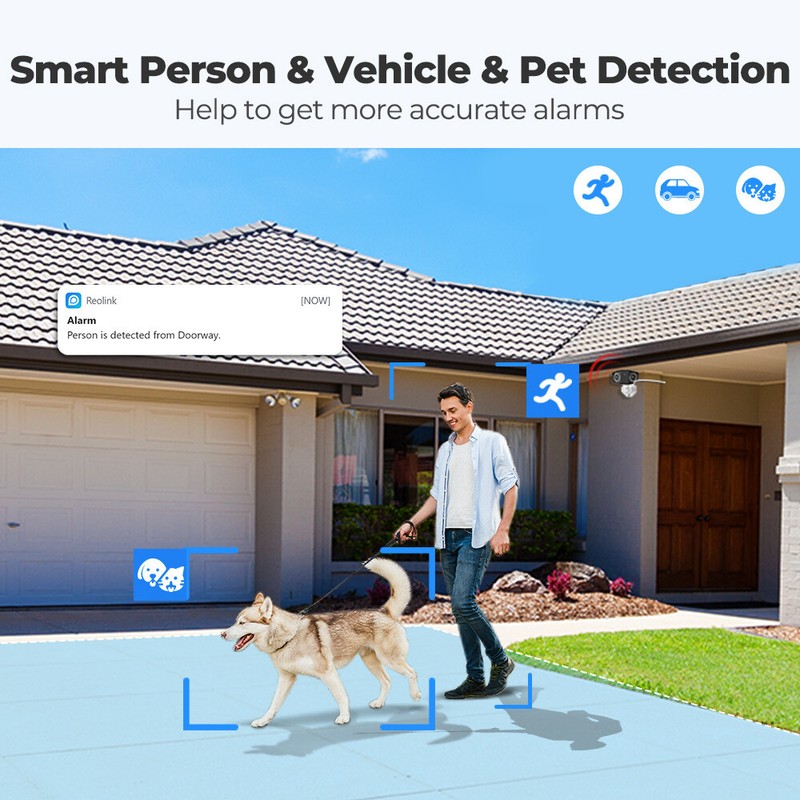 Reolink 4K PoE Security Camera Outdoor Smart Detection 180° View Duo 2 PoE gallery