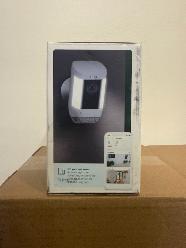 Ring Spotlight Cam Pro Battery 2K Security Camera White 3D Motion Detection gallery