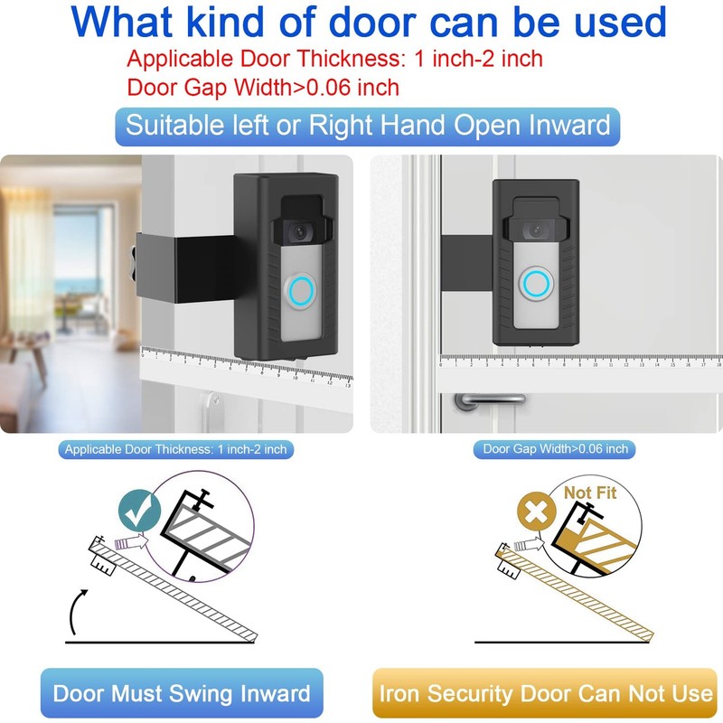 Anti-Theft Video Doorbell Mount for Ring & Blink - Hassle-Free Setup gallery
