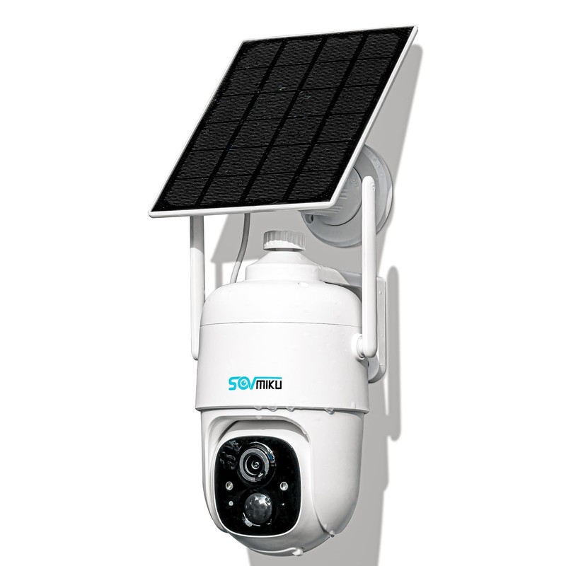 CQ1 AI 2K Solar Security Camera Wireless Outdoor, Battery Powered Cam, Two-Wa…