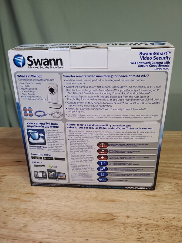 SWANN SWADS-450IPC UK ADS-450 SwannSmart Wi-Fi Network Camera Secure Cloud . gallery