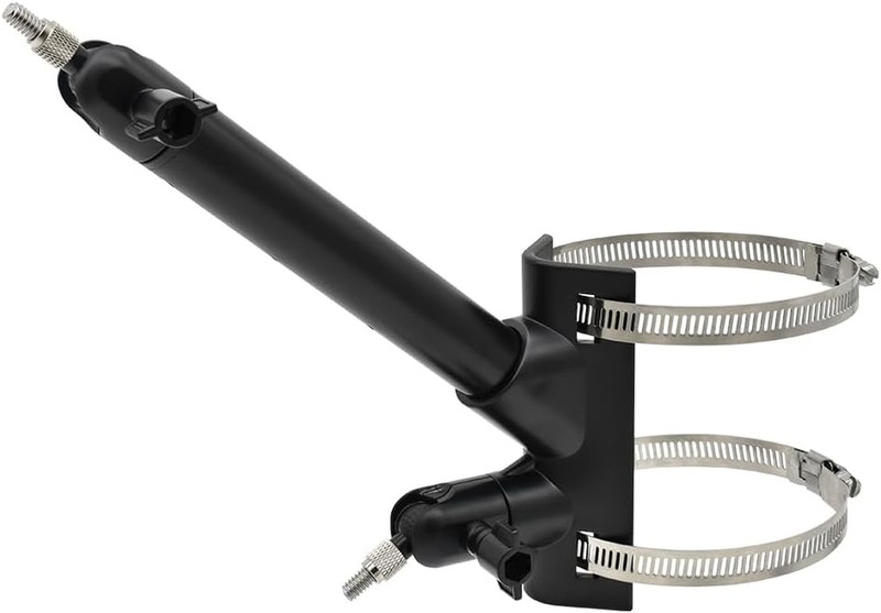 2-In-1 Pole Mount for Outdoor Cameras and Solar Panels, Black | Universal 1/4"-2 gallery