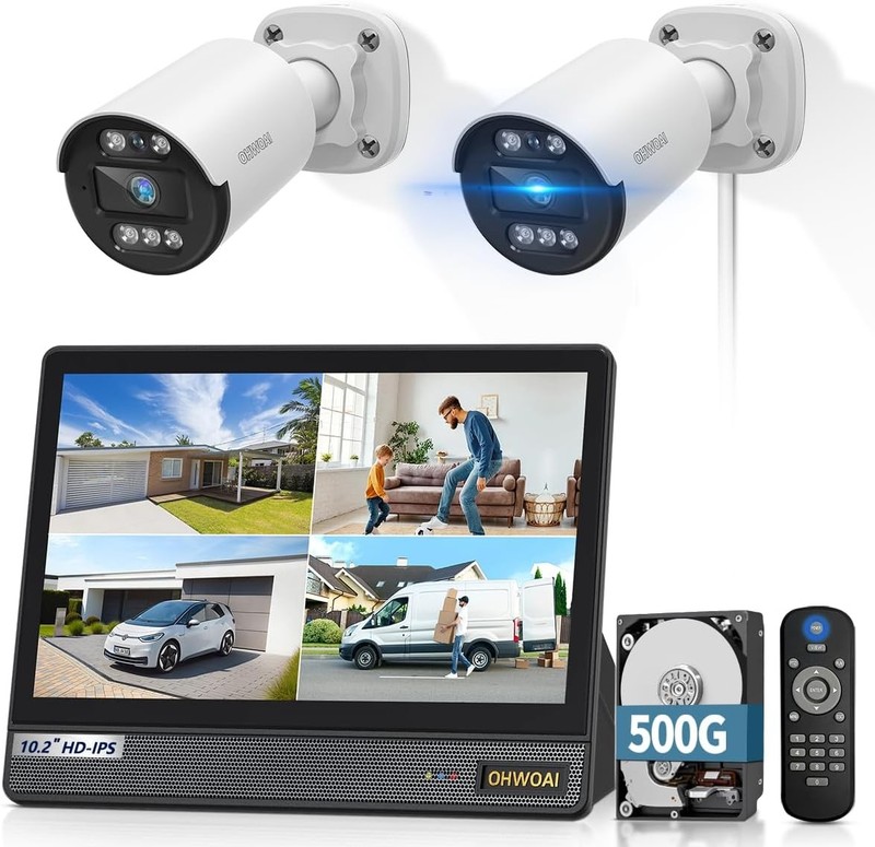 Wired Security DVR 80ft Night Vision Outdoor CCTV