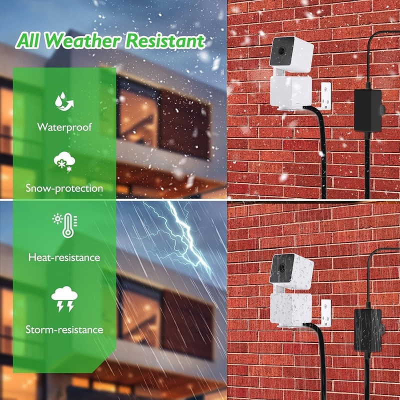 50Ft/15m Outdoor Power Adapter Compatible with Wyze Cam V4,Duo Cam Pan,WYZE P... gallery