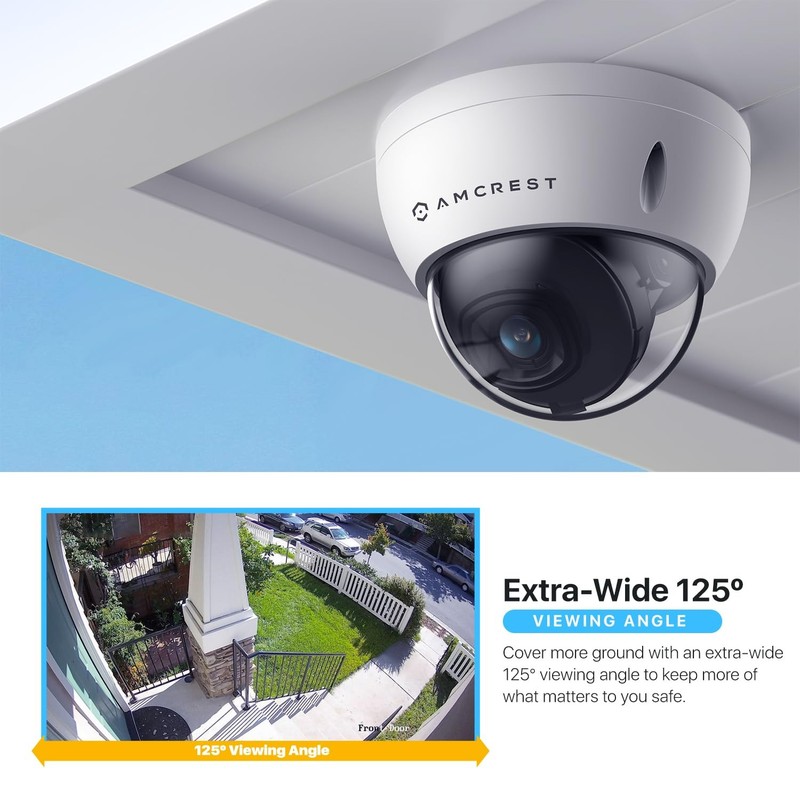 UltraHD 4K (8MP) Outdoor Security PoE IP Camera, 3840x2160, 98ft NightVision, 2. gallery