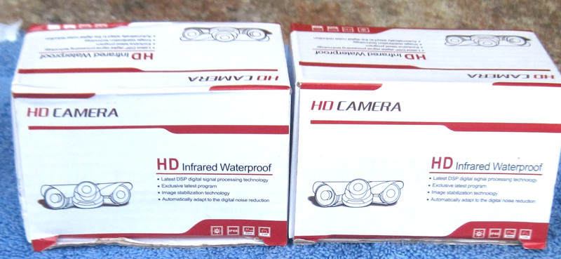 SURVEILLANCE CAMERA HD Infrared Waterproof Camera 2 pack, NEW WITH FAST SHIPPING