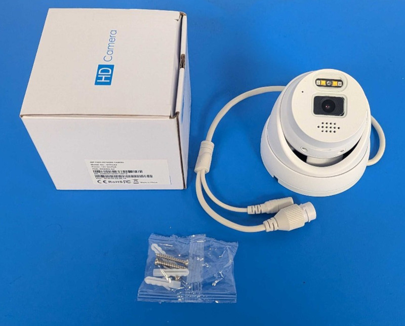 X-Series 4MP Fixed Lens IP Network Turret Camera CCTV IR MIC – READ DESCRIPTION!