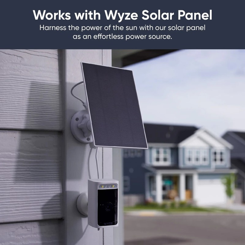 Wyze WYZECOP Battery Cam Pro Wireless Indoor/Outdoor Security Camera - White gallery