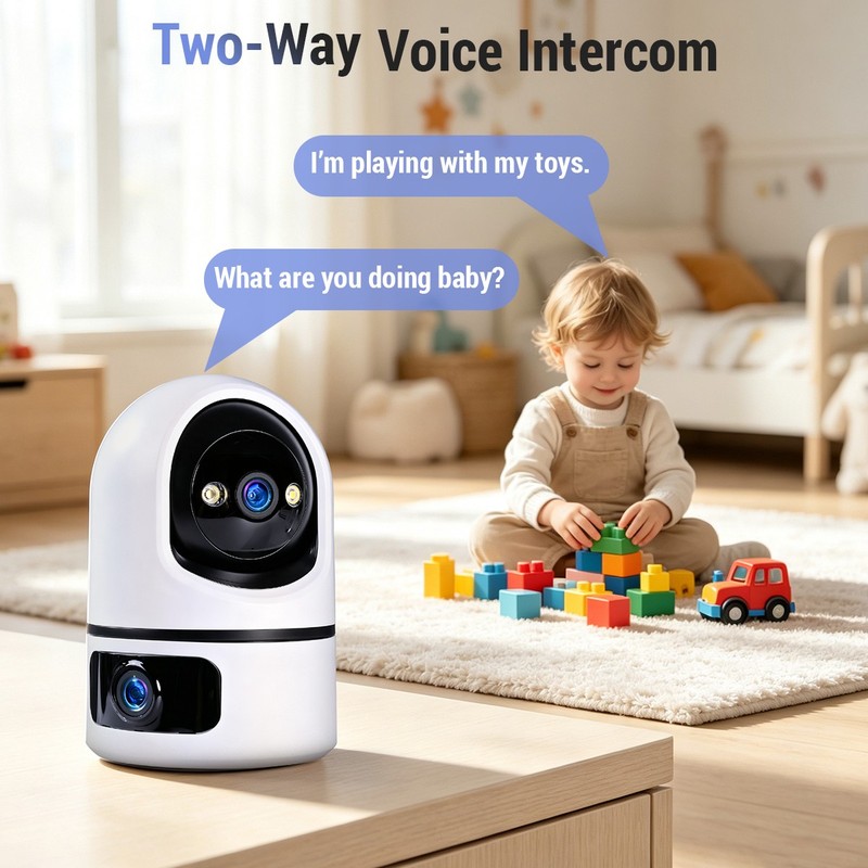 Wireless 5G WiFi Security Camera 2K Smart Home Indoor Night Vision Wired Cam gallery