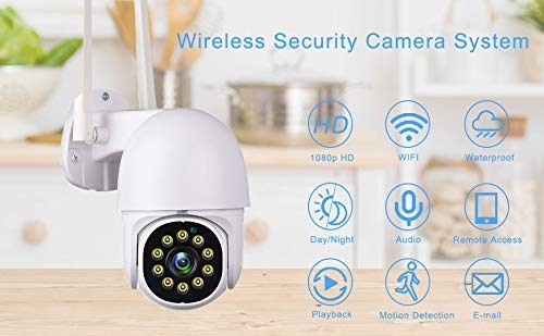 Tuya Smart Life Security Camera,1080P HD Wireless WiFi Home Surveillance Pan/... gallery
