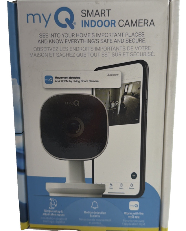 myQ Smart Indoor Security Camera – 1080p HD Video Night Vision Motion Detection gallery