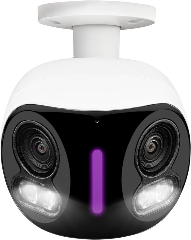 ⭐️Lorex 4K 8MP Dual Lens IP Wired Security Camera Smart Lighting 180° Panoramic gallery